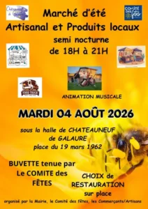 Marché Artisanal
Châteauneuf de Galaure
